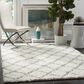 Safavieh Dallas Shag SGD258J-5 5"1" x 7"6" Ivory/Seafoam Area Rug, , large