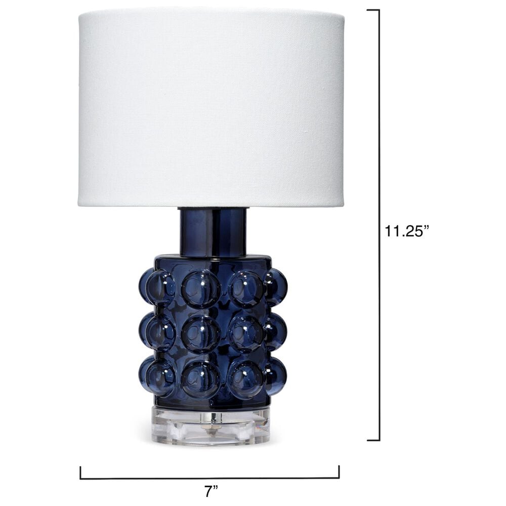 Splendor Living Oakbridge Table Lamp in Blue and Clear, , large