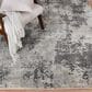 Central Oriental Minerva Fitz 5" x 7"3" Grey and Blue Area Rug, , large