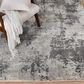 Central Oriental Minerva Fitz 5" x 7"3" Grey and Blue Area Rug, , large