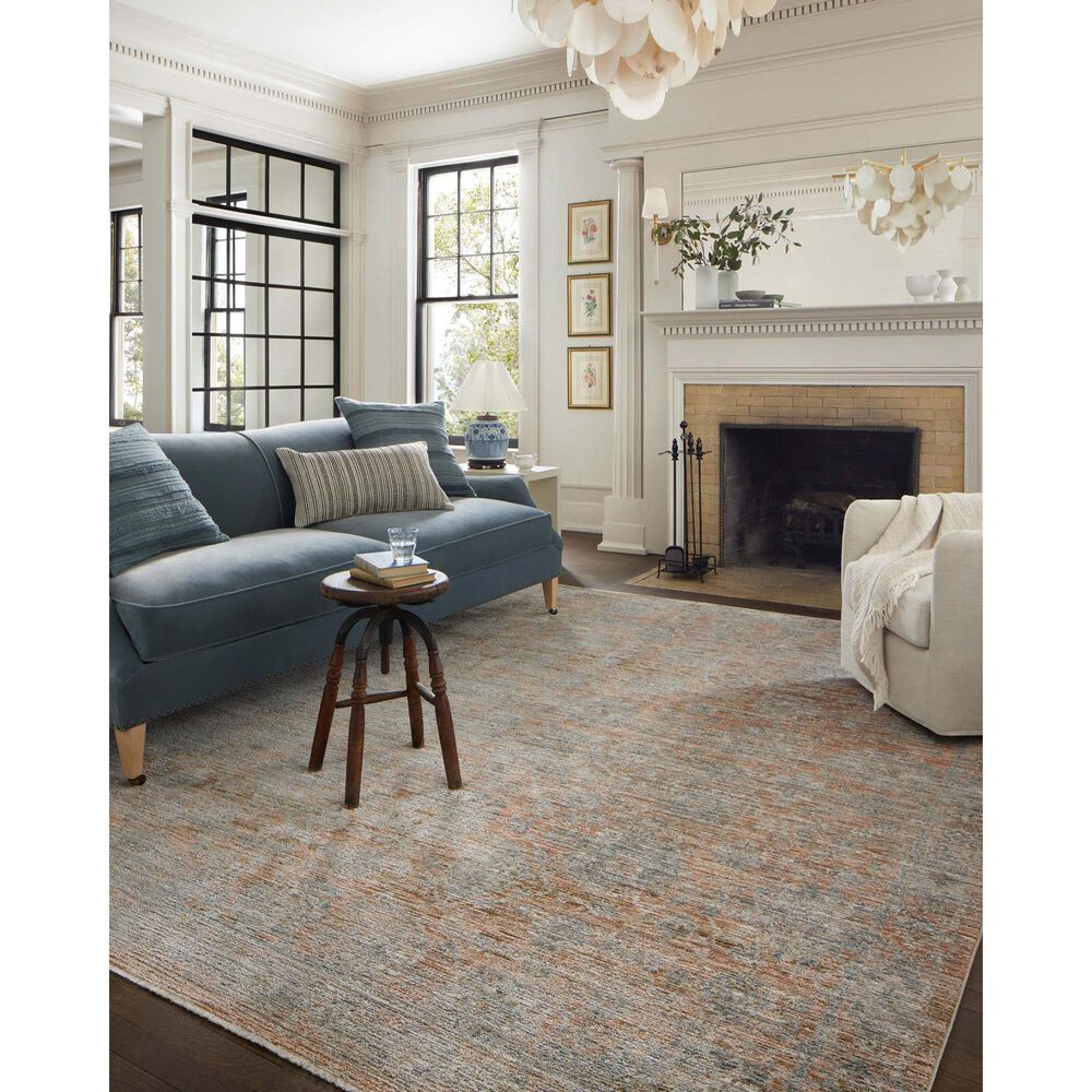 Loloi Katherine 5&#39;3&quot; x 7&#39;9&quot; Terracotta and Smoke Area Rug, , large