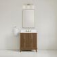 37B Fenwick 30" Single Bathroom Vanity in Kona with Glossy White Composite Stone Top and Backsplash, , large