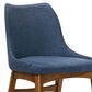 Blue River Westmont and Azalea 5-Piece Dining Set with Blue Cushion in Walnut, , large
