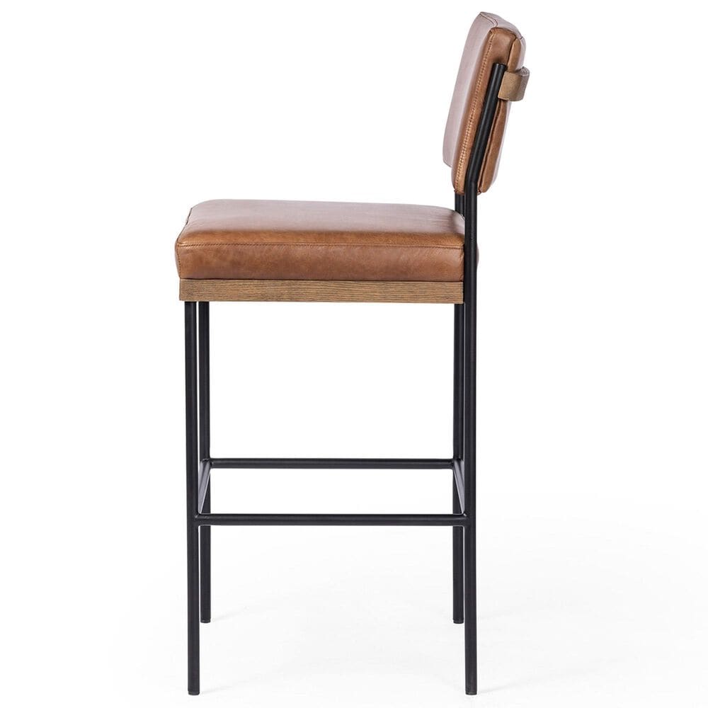 Four Hands Benton Bar Stool in Black, , large