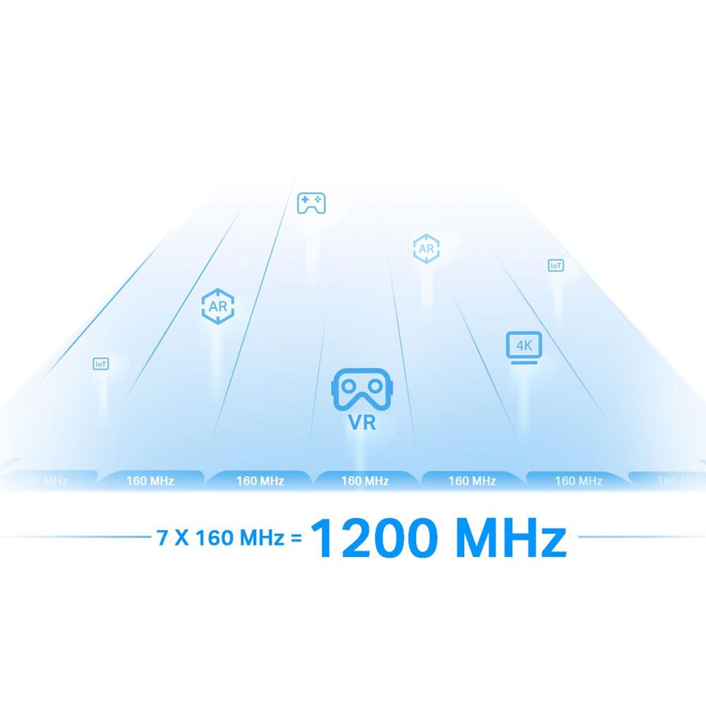 TP Link Mesh Wi-Fi 6E Range Extender in White, , large