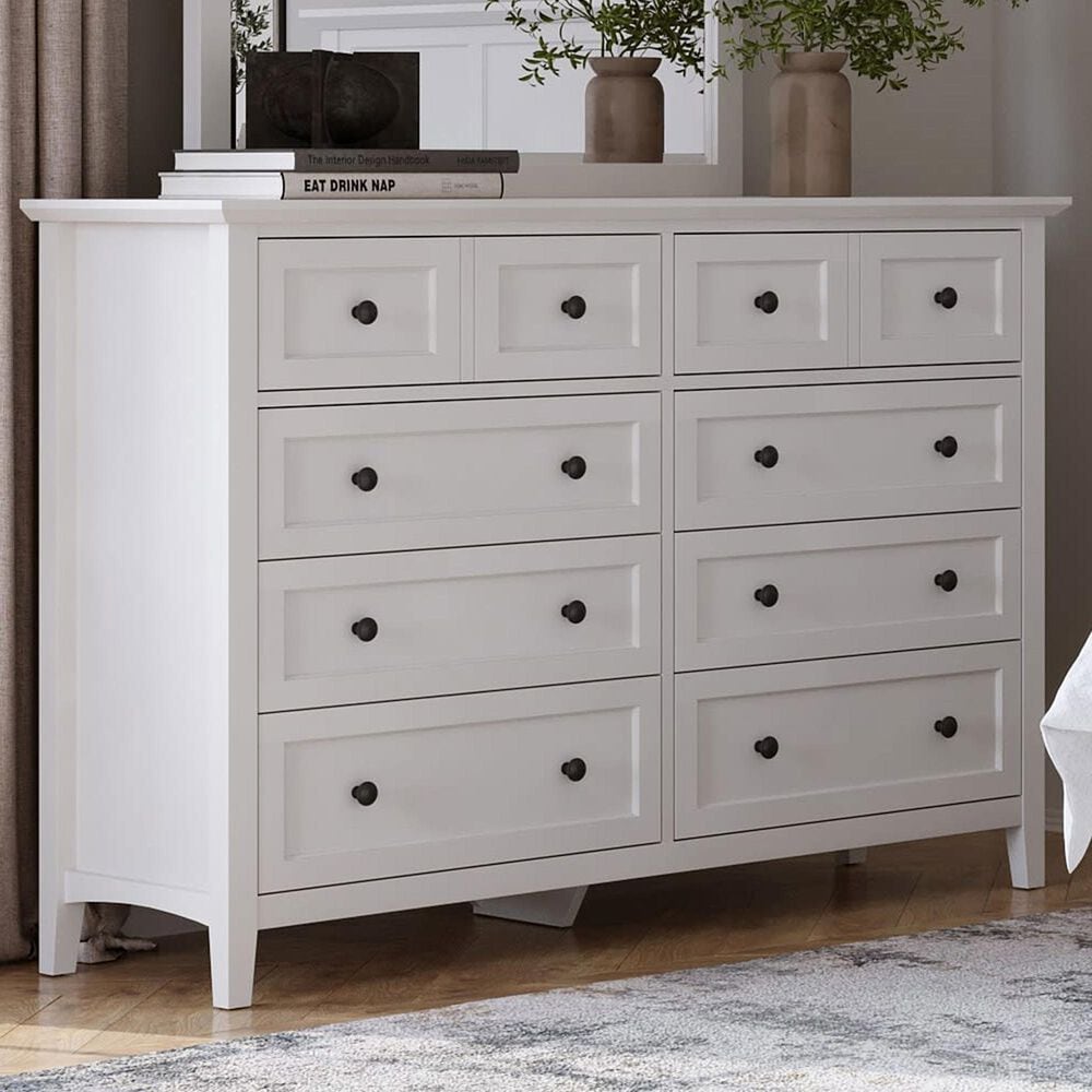 Urban Home Grace 8-Drawer Dresser in Snowfall White, , large