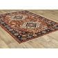 Oriental Weavers Lilihan Medallion 2061V 2" x 6" Red and Blue Scatter Rug, , large