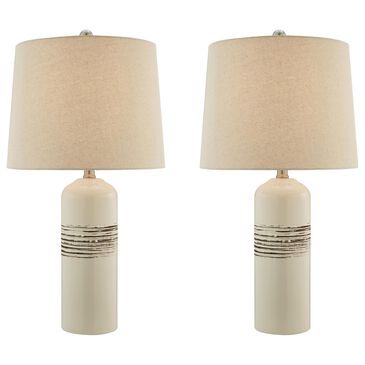 Lite Source Noelle Table Lamp in White (Set of 2), , large