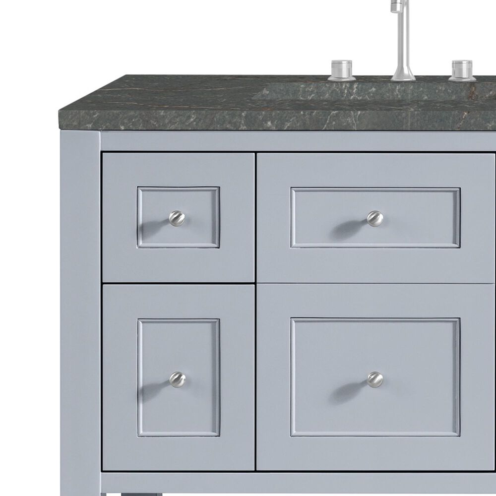 James Martin Vanities Breckenridge 72&quot; Double Bathroom Vanity in Serenity Blue with 3 cm Parisien Bleu Quartz Top and Rectangular Sinks, , large