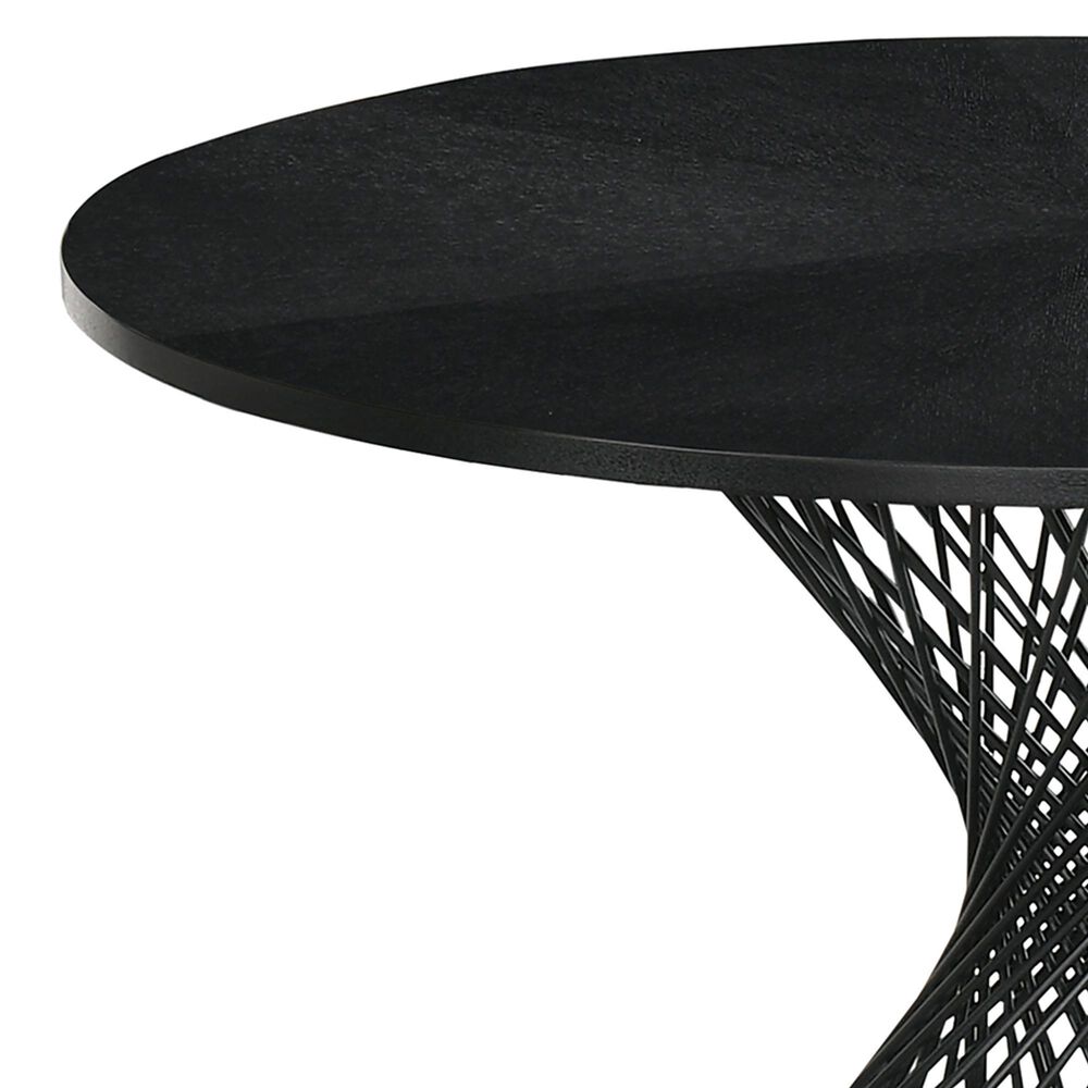 Blue River Cirque and Jackie 5-Piece Round Dining Set in Black, , large