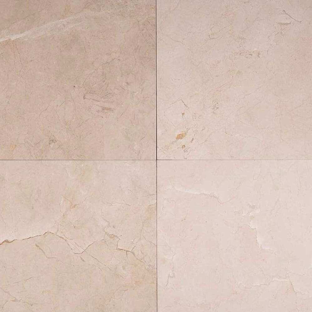 MS International Marble Crema Marfil Classic 18&quot; x 18&quot; Polished Natural Stone Tile, , large