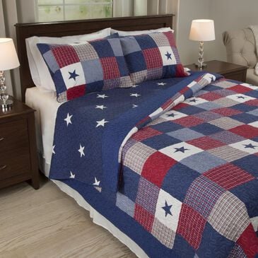 Timberlake Lavish Home Caroline 3 Piece Quilt Set, , large