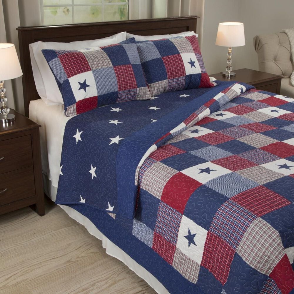 Timberlake Lavish Home Caroline 3 Piece Quilt Set, , large
