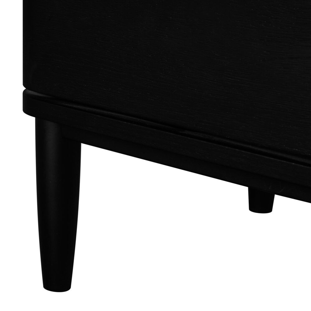 Marquette Interiors Casal 2 Drawer Nightstand in Black Finish, , large