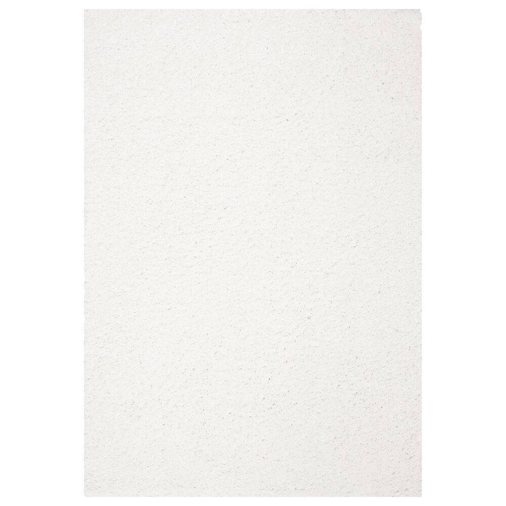 Safavieh August Shag 3" x 5" White Area Rug, , large