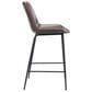 Zuo Modern Byron Counter Chair in Brown/Black, , large