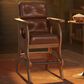 Hawthorne Furniture Tavern Spectator Barstool with Brown Cushion in Whiskey, , large