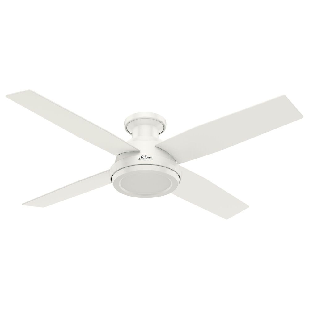 Hunter Dempsey 52" Low Profile Ceiling Fan in Fresh White, , large