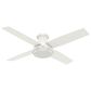 Hunter Dempsey 52" Low Profile Ceiling Fan in Fresh White, , large
