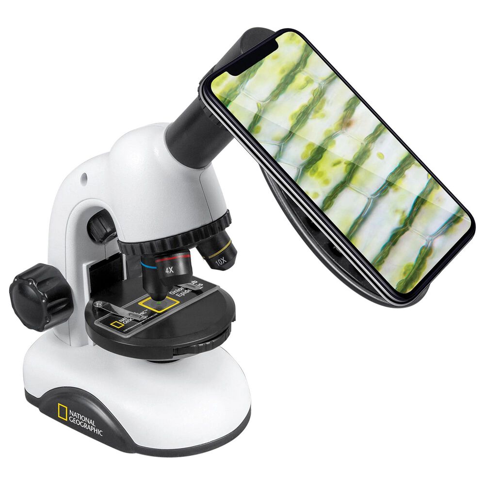 Explore Scientific 40x-640x Zoom Microscope with Smartphone Adapter in White, , large