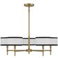 Savoy House 5 Light Chandelier in Natural Brass, , large