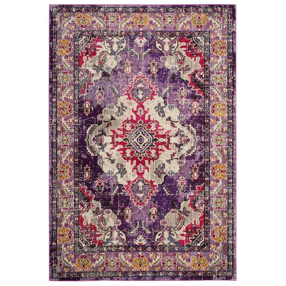 Safavieh Monaco MNC243P-3 3&#39; x 5&#39; Violet/Fuchsia Area Rug, , large