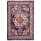 Safavieh Monaco MNC243P-3 3" x 5" Violet/Fuchsia Area Rug, , large