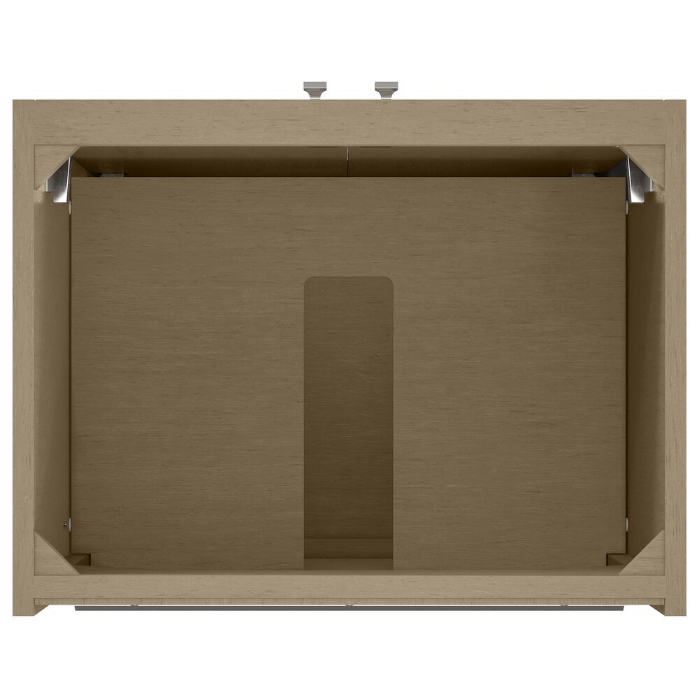 James Martin Vanities Chianti 24" Single Bathroom Vanity in Walnut Whisper with 2 cm White Glossy Composite Stone Top and Rectangular Sink, , large