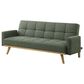 Pacific Landing Kourtney Push Back Convertible Sofa Bed in Sage Green, , large