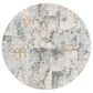 Surya Dresden Taupe, Off-White, Dusty Sage, Deep Teal, Light Gray, Mustard and Ink Blue 5"3" Round Area Rug, , large