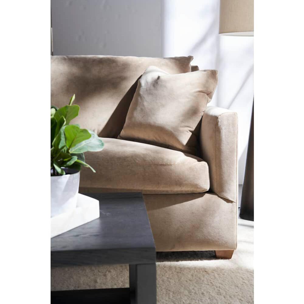 Rowe Furniture Lilah Stationary Sofa in Fawn Brushed Velvet, , large