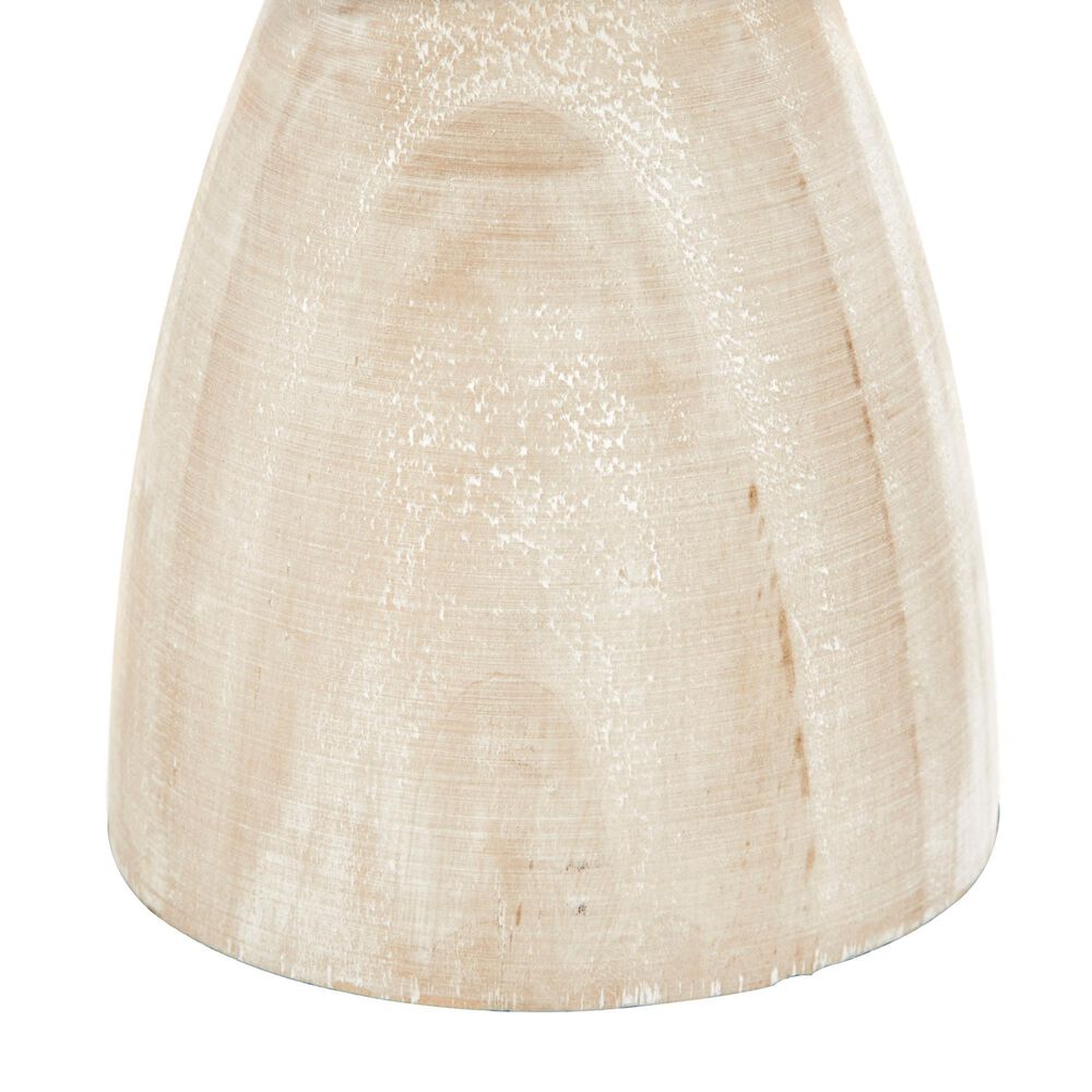 Maple and Jade 6&quot; Coastal Candle Holder in Brown and White Washed &#40;Set of 3&#41;, , large