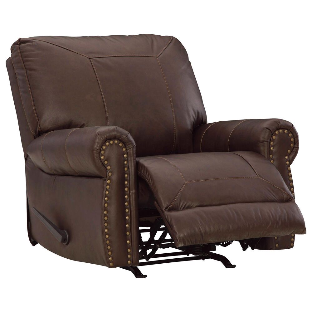 Ashley Colleton 3-Piece Stationary Living Room Set with Rocker Recliner in Dark Brown, , large