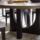 Lexington Furniture Zanzibar Regent Round Dining Table in Medium Taupe and Deep Espresso - Table Only, , large