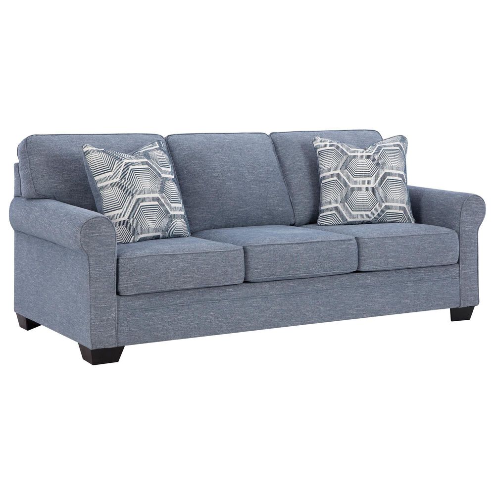Ashley Carissa Manor Stationary Queen Sofa Sleeper in Denim, , large