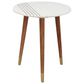 37B Terrace 2-Piece Round Nesting Table in Natural Acacia and White, , large