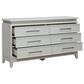 Belle Furnishings Reflections 6-Drawer Dresser Only in Pearl White and Rhinestone, , large