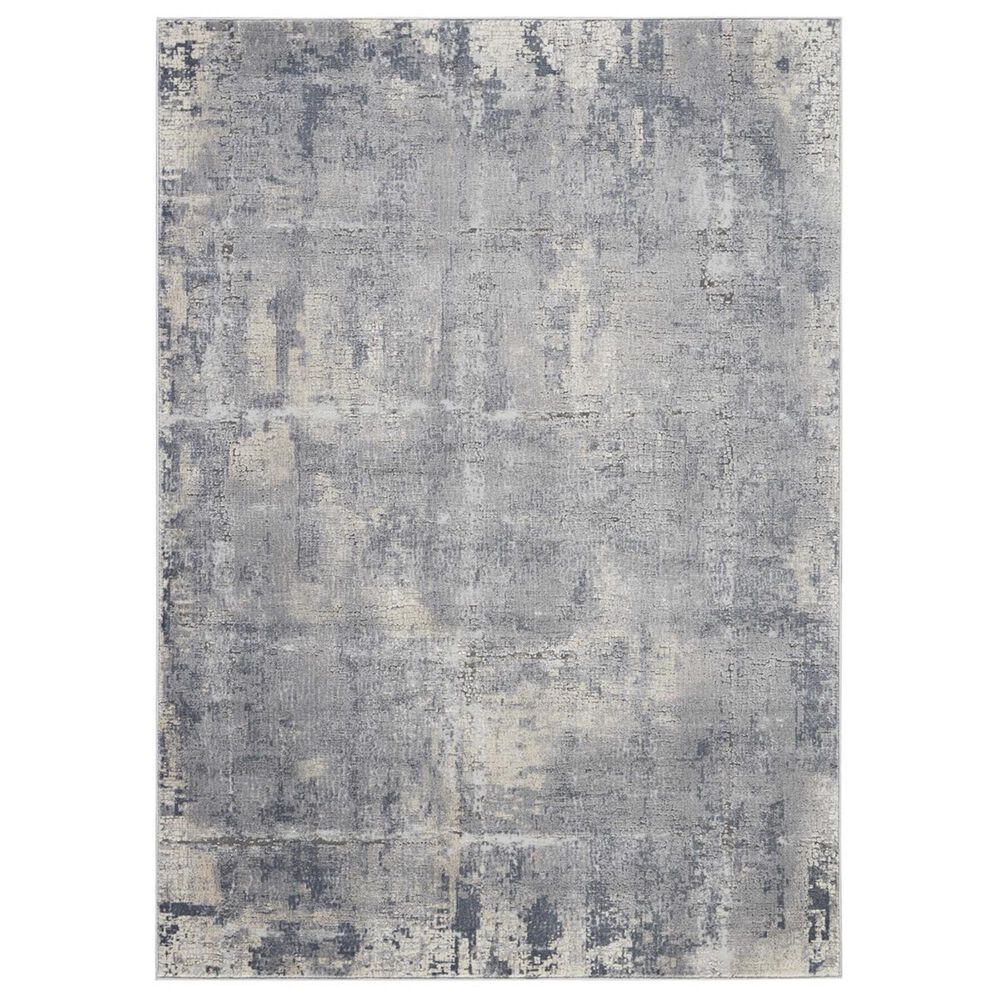 Nourison Rustic Textures RUS06 5&#39;3&quot; x 7&#39;3&quot; Grey and Beige Area Rug, , large