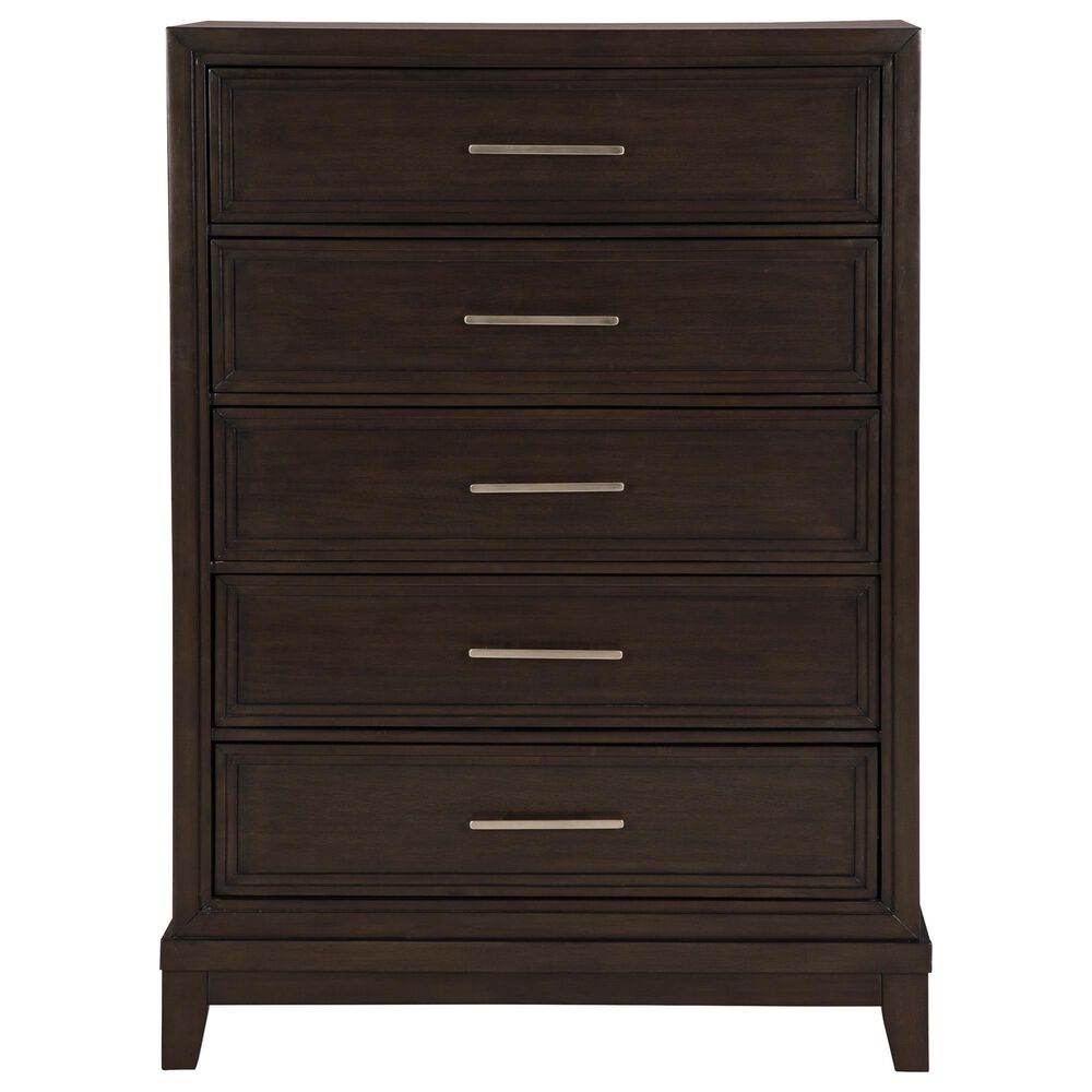 Ashley Neymorton 5-Piece King Bedroom Set in Dark Grayish Brown, , large