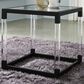 Ashley Nallynx End Table in Metallic Black and Clear, , large