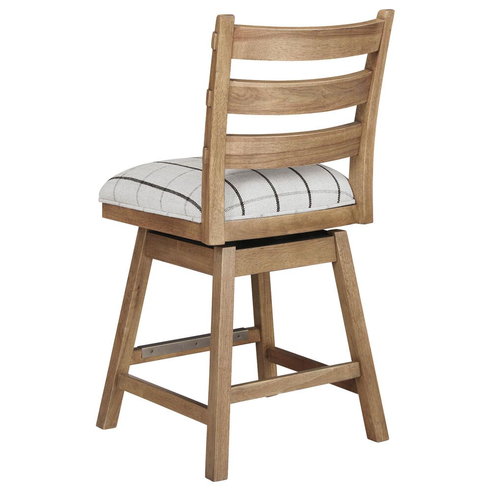Millenium Counter Table and 6 Stools in Light Brown, , large