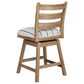 Millenium Counter Table and 6 Stools in Light Brown, , large