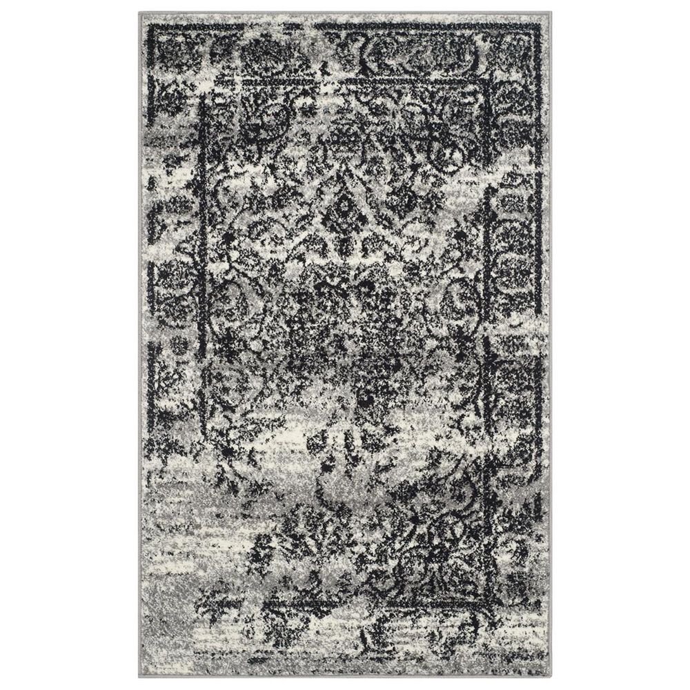 Safavieh Adirondack ADR101A-24 2"6" x 4" Silver/Black Area Rug, , large