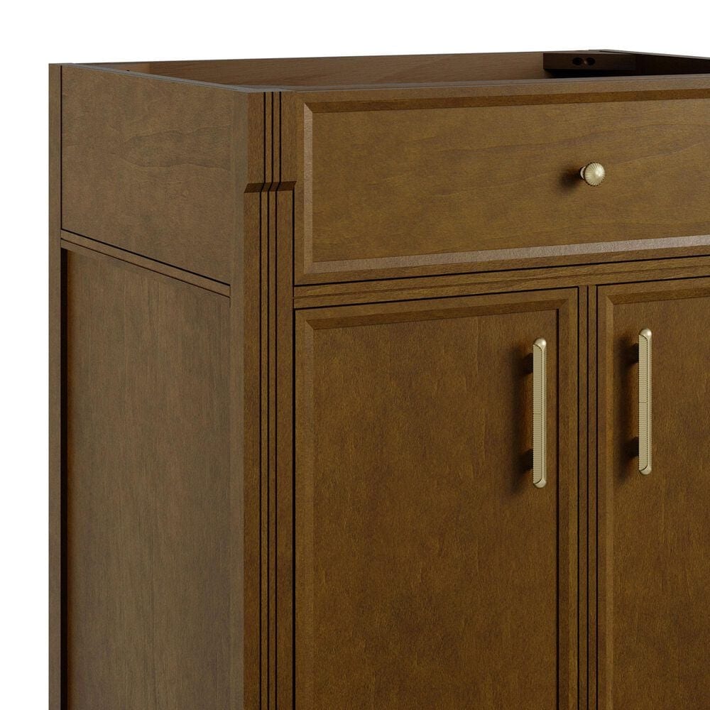 James Martin Bellshire 30" Single Bathroom Vanity Cabinet in Honey Oak, , large
