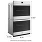 Whirlpool 27" Self-Cleaning Air Fry Single-Fan Smart Double Electric Wall Oven in White, , large