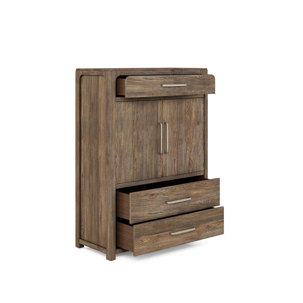 Vantage Stockyard Door Chest in Smoaked Brown, , large