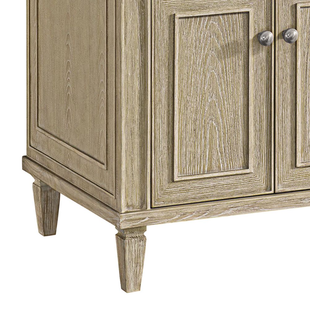 James Martin Vanities Lorelai 72&quot; Double Vanity in Whitewashed Oak with 3 cm Lime Delight Quartz Top, , large