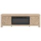 Ashley Cayboni 71" Fireplace Console in Tan and Black, , large