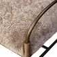 Four Hands Demi Accent Bench in Beige Shearling, , large