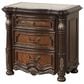 New Heritage Design Bella Note 5-Piece King Sleigh Bedroom Set in Mahogany Brown and Antique Gold, , large